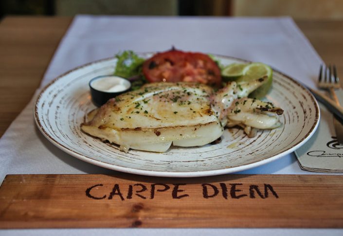 Sepia plancha- Restaurante - Carpe Diem